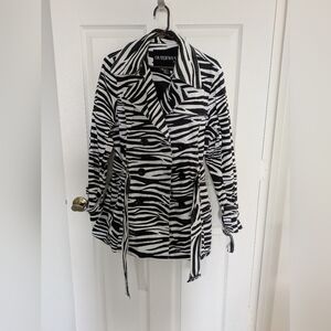 Zebra Print Rain Coat